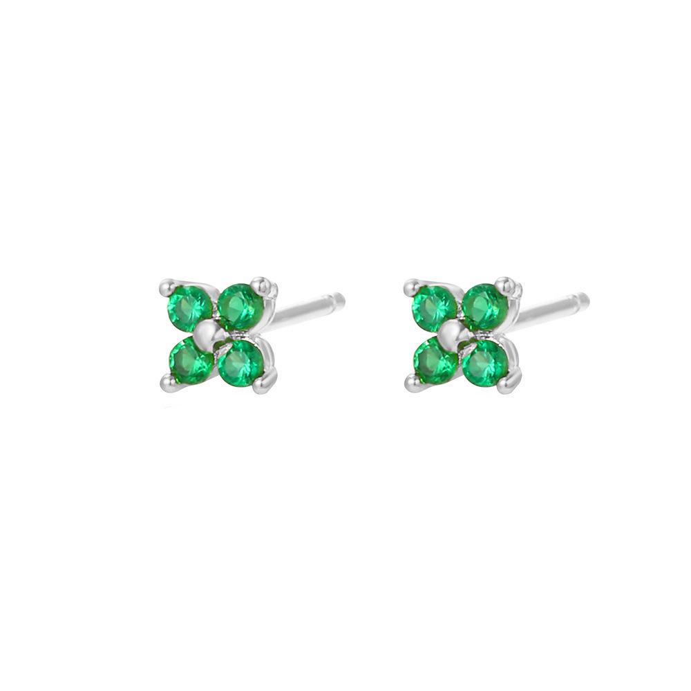 Orecchini a Clip Retro a Forma di Croce con Strass - Stile Ins Molto Venduto