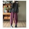 New Ladies Large Size 4XL Haren Pants Autumn Winter Female Thicken Pantalons Women High Waist Splicing Together Trousers