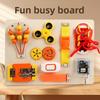 Music Box Wooden Fingertip Gyro Safety Buckle Game Board Children Puzzle Toy