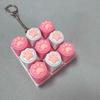 Cute Cat Claw Keychain 9 Keys Keyboard Decompression Toys Diy Keyboard Keyring Toys For Adult Stress Relief Gifts