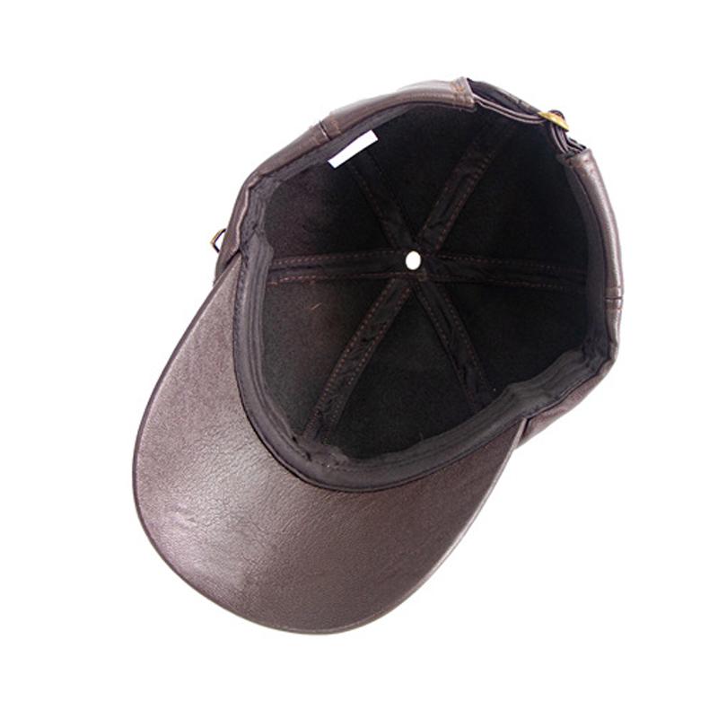 Spring Autumn PU Baseball Cap Men's Cap