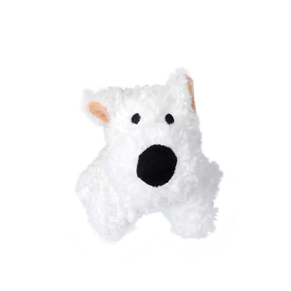 West Highland White Terrier Plush Keychain - Small Dog Charm Toy