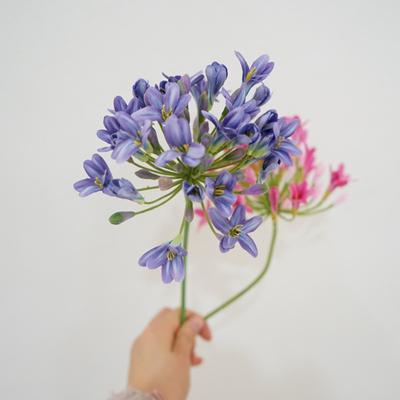 Kunstblume, weit verbreitet, verblasst nicht, langlebig, nützlich, leicht zu tragen, UV-beständig, künstliche Agapanthus-Blume für Wohnzimmer