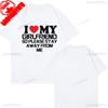 My Girlfriend Is Hotter Than You Cotton Shirt Fun Boyfriend Tops Gift for Valentines Aesthetic Tee Oversized Unisex Harajuku High Quality