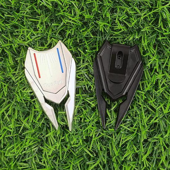 Golf Divot Fork Heavy Duty Sharp Magnetic Abrasion Resistant Lawn Care Rust-proof Golf Divot Repair Tool Golf Club Ball Marker Golf Training