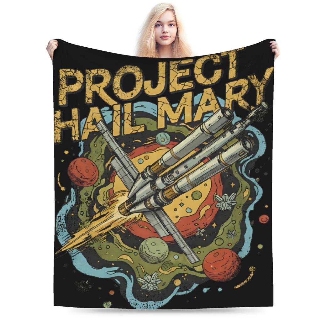 Rockys Project Hail Mary Fists My Bump Aliens Comic Blanket Fleece Air Conditioning Throw Blanket for Sofa Bedroom Bedspread