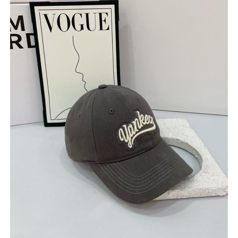 Hat Female Summer Alphabet Embroidery Soft Top Baseball Cap Vintage Washed Denim Cap Sun Cap