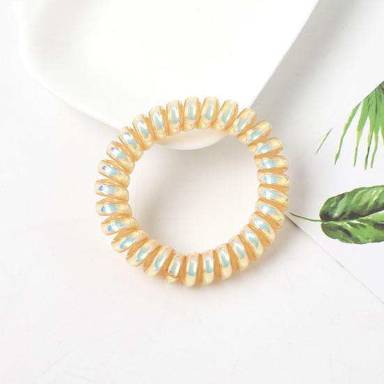 2Pcs Women Plastic Hair Rope Telephone Wire Hair Band High Elastic Hair Tie Headband Hair Styling Tools