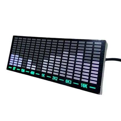 Voice Controlled 15 Segment LED Bar Audio Level Indicator for Audio Visualization and E Sports Ambient Lighting