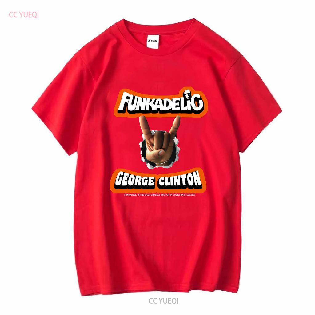 George Funkadelic Clinton T Shirt vintage Washed Versatile Unisex Comfortable Top For Everyday Wear graphic fashion