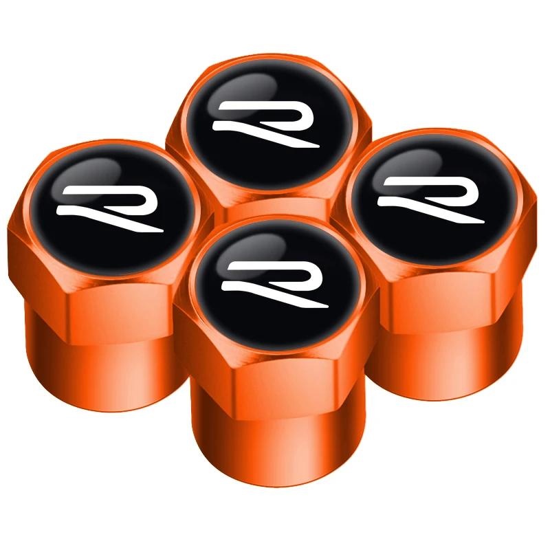 

2025 Hot New 4pcs Auto Emblem Cap New R logo Case For VW Volkswagen Golf 8 MK8 Accessories for NEW R