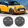 2Pcs Steering Wheel Multifunction Control Button Cover For BMW For MINI For Cooper R55 R56 R57 R58 R59 R60 R61 07-14