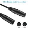 HOLDLAMP 10ft DMX Cable, 3m 3-Pin DMX Cable with XLR Male to Female Metal Connectors