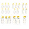 240ml Plastic Bear Honey Bottle Jars Empty Honey Squeeze Container with Flip-lid Reusable Bear Shaped Juice Bottle for Syrup Sauce Storing Dispensing