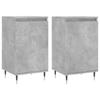 VidaXL Buffets 2 pcs gris béton 40x35x70 cm bois d'ingénierie 831045