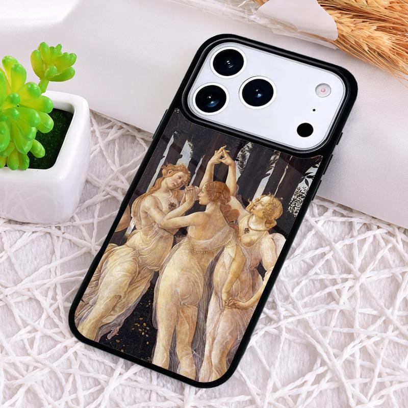 Art Paintings The Birth Of Venus Phone Case for iPhone 17 Air 16 15 11 12 14 13 Pro Max Shockproof Cover