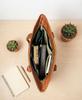 Personalized Handmade Vintage Goat Leather Tote Bag For Women