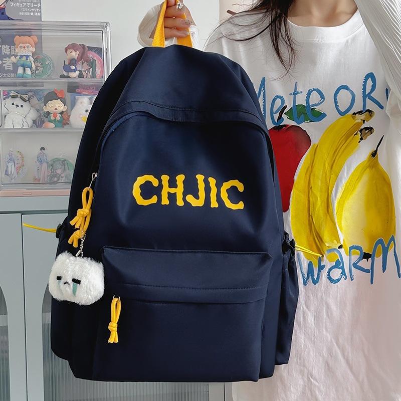 Schoolbag INS Niche Japanese-style Junior and Senior High School Retro Large-capacity Casual Backpack for Junior High Students, Lightweight