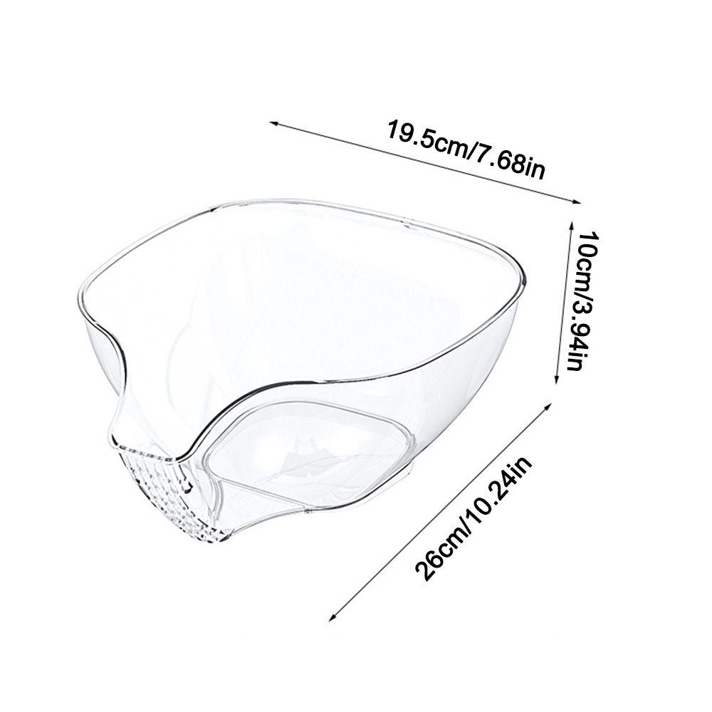 Plastic Draining Bowl Storage Vegetable Fruit Washing Rice Washing Basket for Household