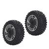 RC Car Front Wheel Tire Set Excellent Grip Rubber RC Front Tyre with Plastic Hub for WLtoys 144016 2988