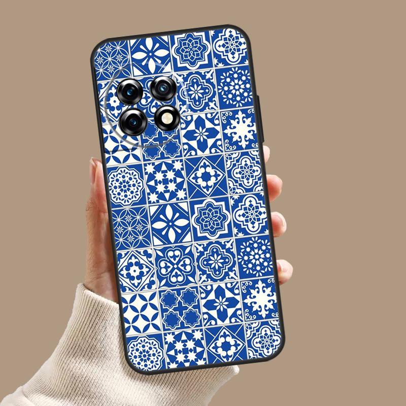 Portuguese Glazed Tiles Case For OnePlus Nord CE 5 2 3 4 Lite N30 OnePlus 13 11 12 15 13T 13R 10T 12R 9 10 Pro Cover