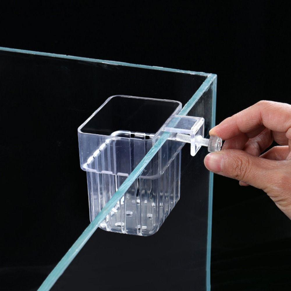 Transparent Aquarium Planting Basket Hanging Water Grass Cup Water Grass Planting Cup  Landscaping