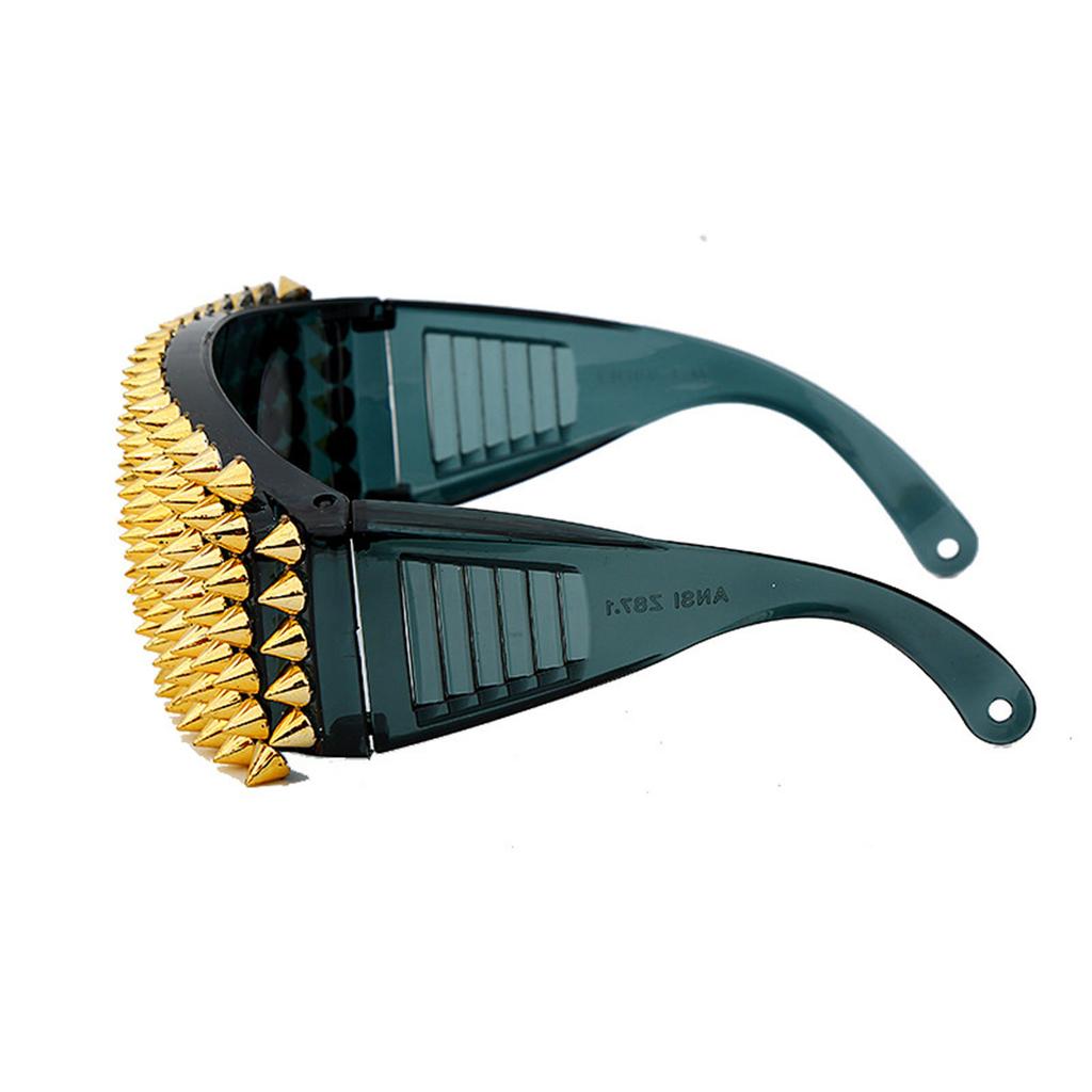 Fashionable Full Rivet Studded Sunglasses Halloween Dressingup Eyeglasses For Fashion Individuals All Matching Eyewears