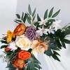 2pcs Artificial Flowers Wedding Backdrop Wreath Decor Welcome Card Sign Corner Wall Props Arrange Arch Fake Flower Row