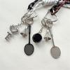 Korean Style Badminton Design Backpack Charm for Athletes and Students Practical Alloy Keychain Fashion Bag Pendant