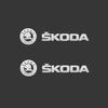 Car Windshield Wiper Decor Decals Metal Emblem Reflective Stickers Safety Warning Anti-Scratch Exterior Guard  For Octavia