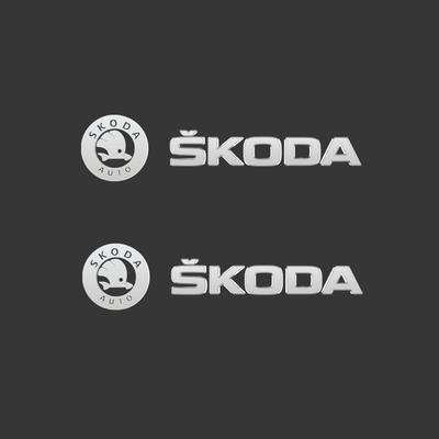 KOXI8 Car Windshield Wiper Decor Decals Metal Emblem Reflective Stickers Safety Warning Anti-Scratch Exterior Guard  For Octavia