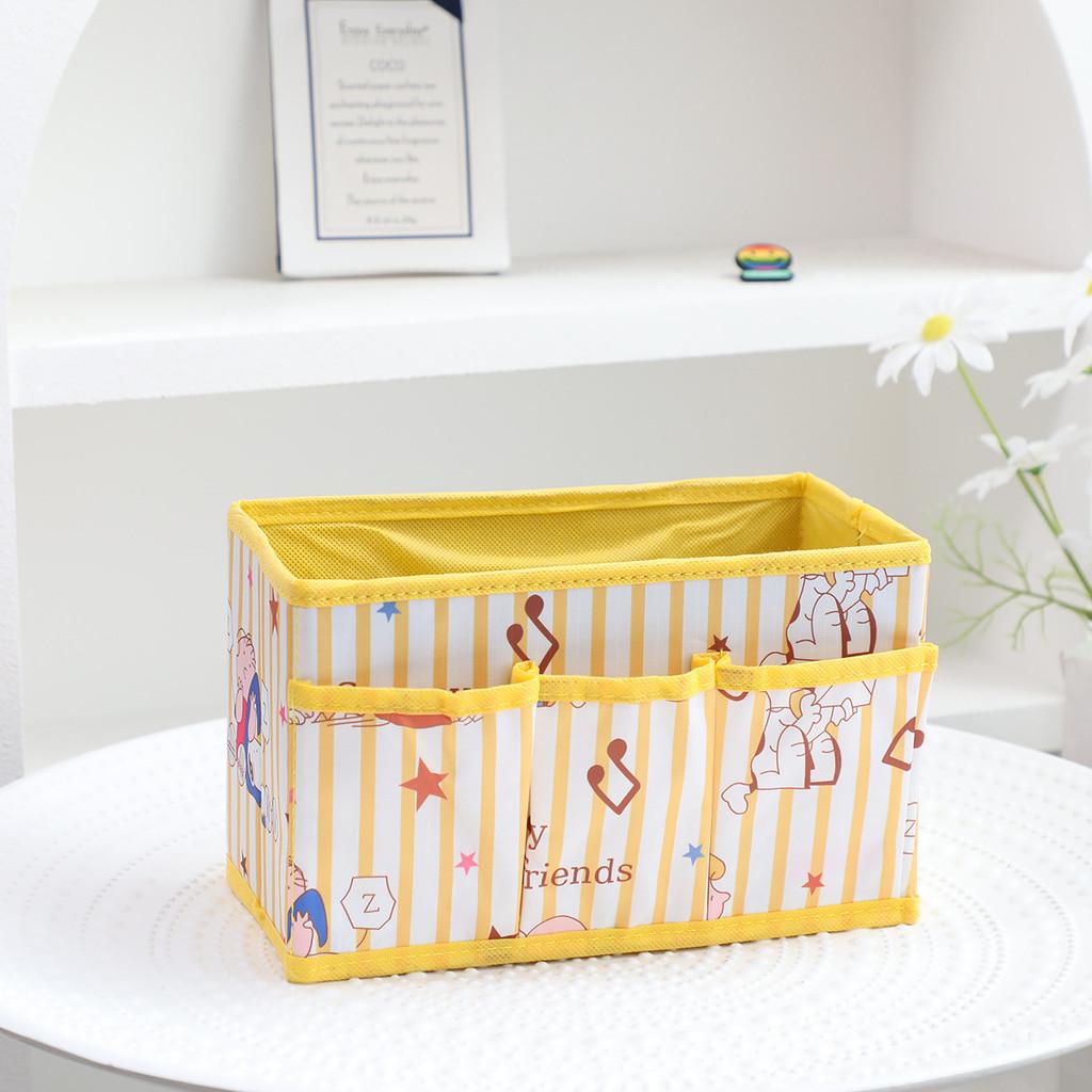 Hello Kitty Kuromi Pochacco Pattern Multi Pocket Foldable Desktop Storage Box For Bedroom And Office Organization