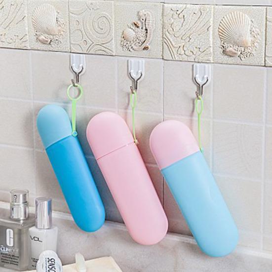 Portable Travel Toothpaste Toothbrush Holder Storage Cup Bathroom Accessories