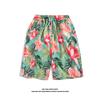Men's Casual Loose Fit Five Point Shorts Trendy Floral Beach Vacation Couple Shorts Comfortable Versatile Summer Bottoms