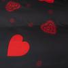 King Queen Size Printed Brushed Love Design Bed Sheet Comfortable Fitted Sheet Cover Quilt Protector Not Including Pillowcases