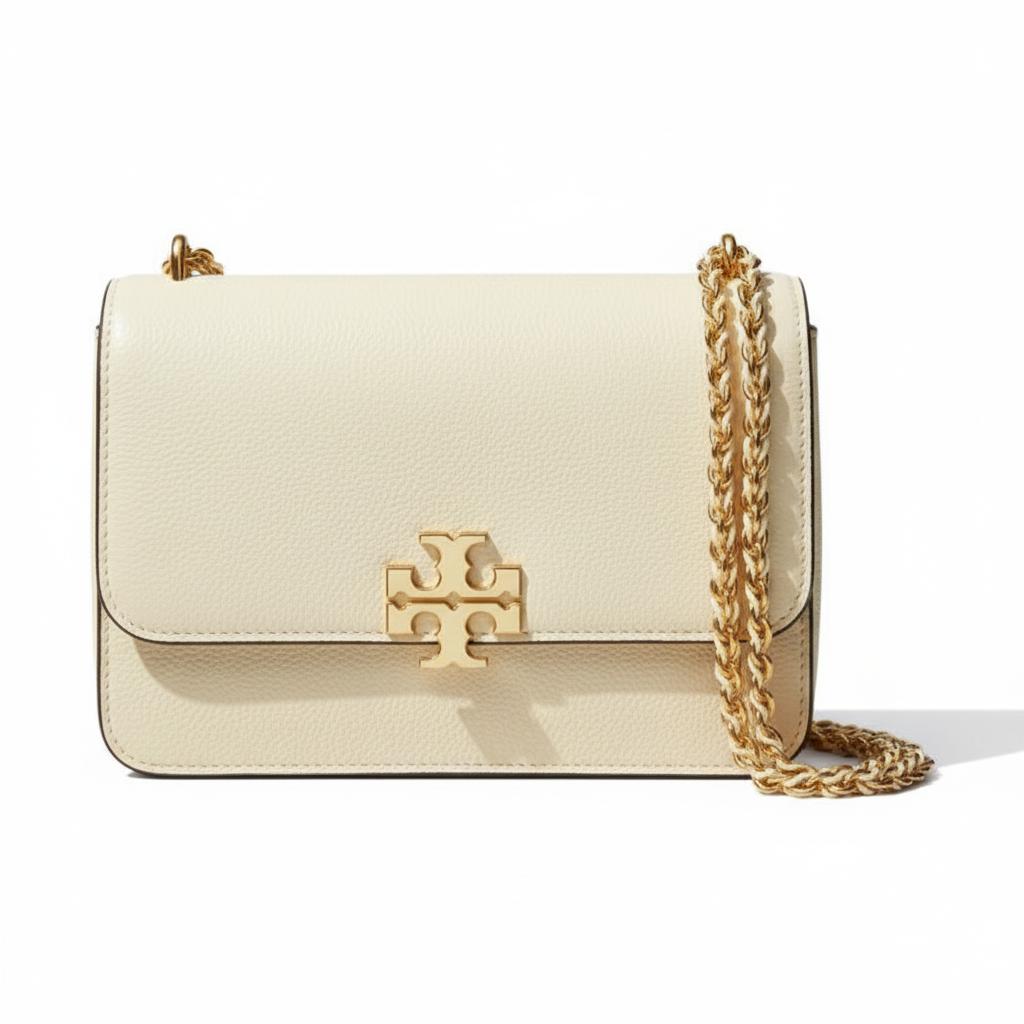 

Tory Burch Britten Logo Solid Design Shoulder Bag Small Women shoulder bag Oatmeal 171522-255 Basic Set (Bag+Dust Bag)
