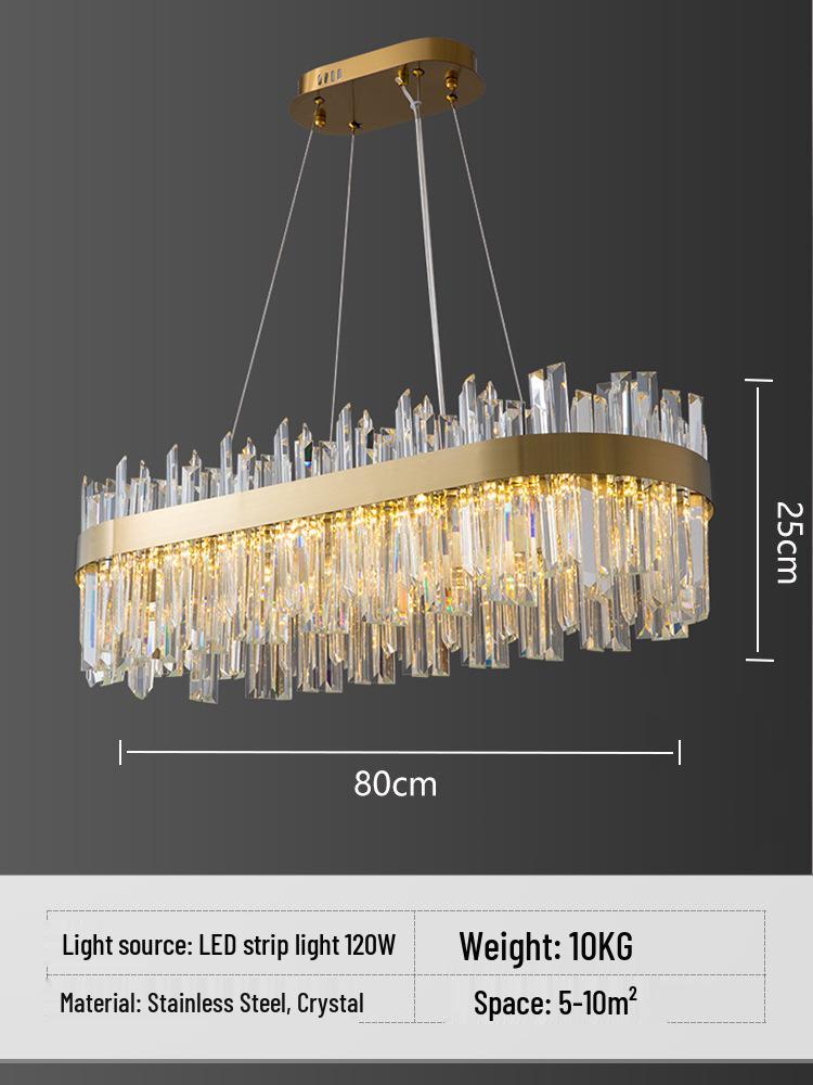 Lampadario di Cristallo Minimalista Nordico 2022 per Soggiorno, Camera da Letto, Sala da Pranzo