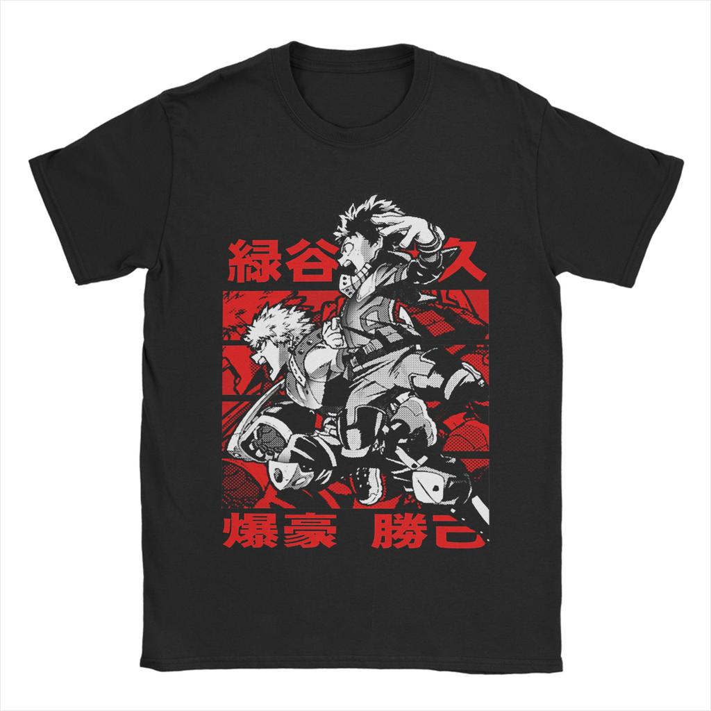 My Hero Academia Plus Ultra Gym T Shirts Men Women Pure Cotton Novelty T-Shirts Crew Neck  Tees Short Sleeve Clothes Printed