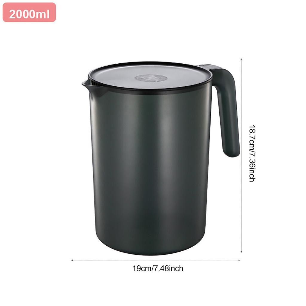 Zimny czajnik o dużej pojemności dzbanek na wodę wielokrotnego użytku czajniczek z PVC przezroczysty dzbanek do napojów do dzbanka do herbaty i kawy