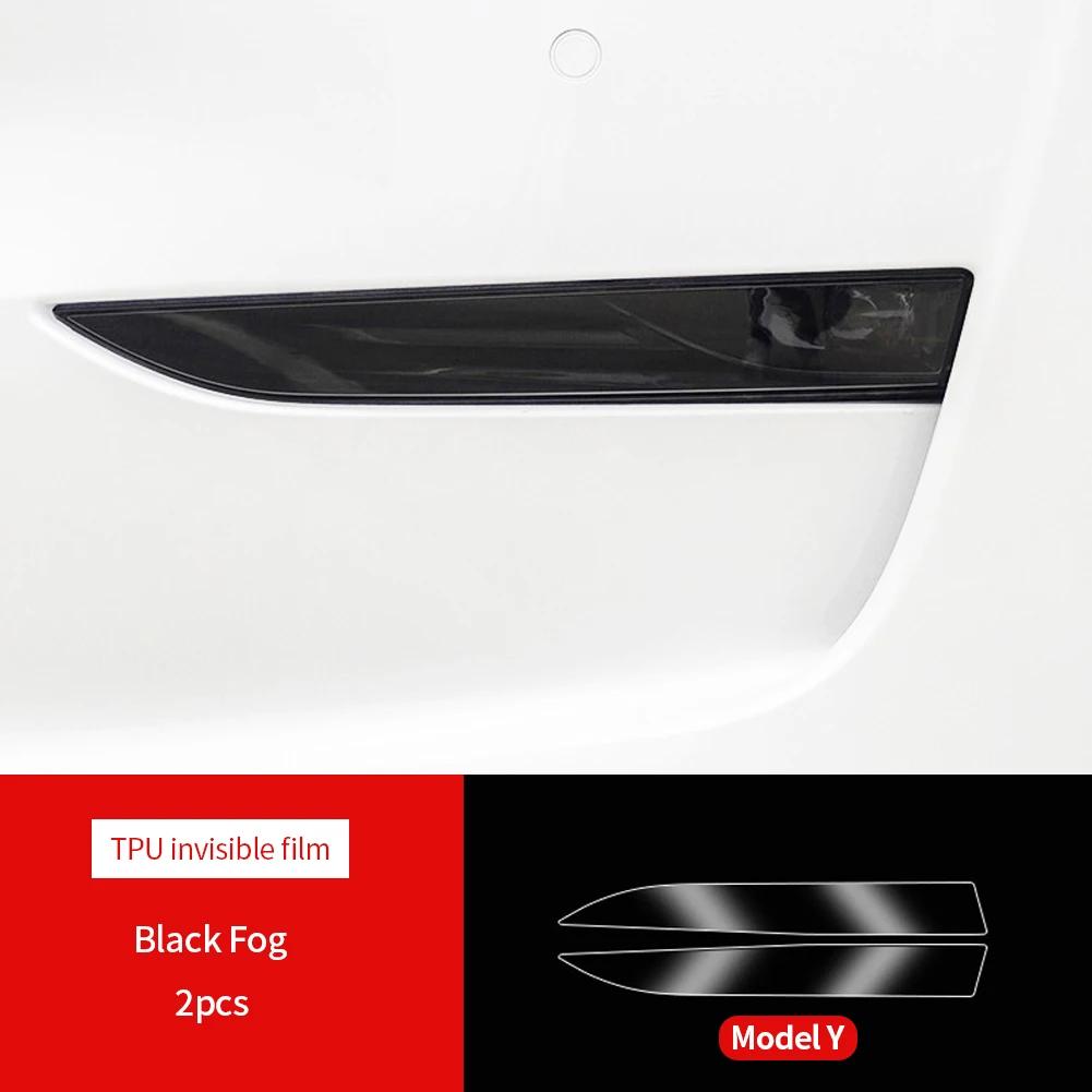 For Tesla Model 3 Y S X TPU Svertet Frontlykt Baklykt Tåkelys Beskyttelsesfilm Frontlykt Baklykt Fargeskiftende Filmer