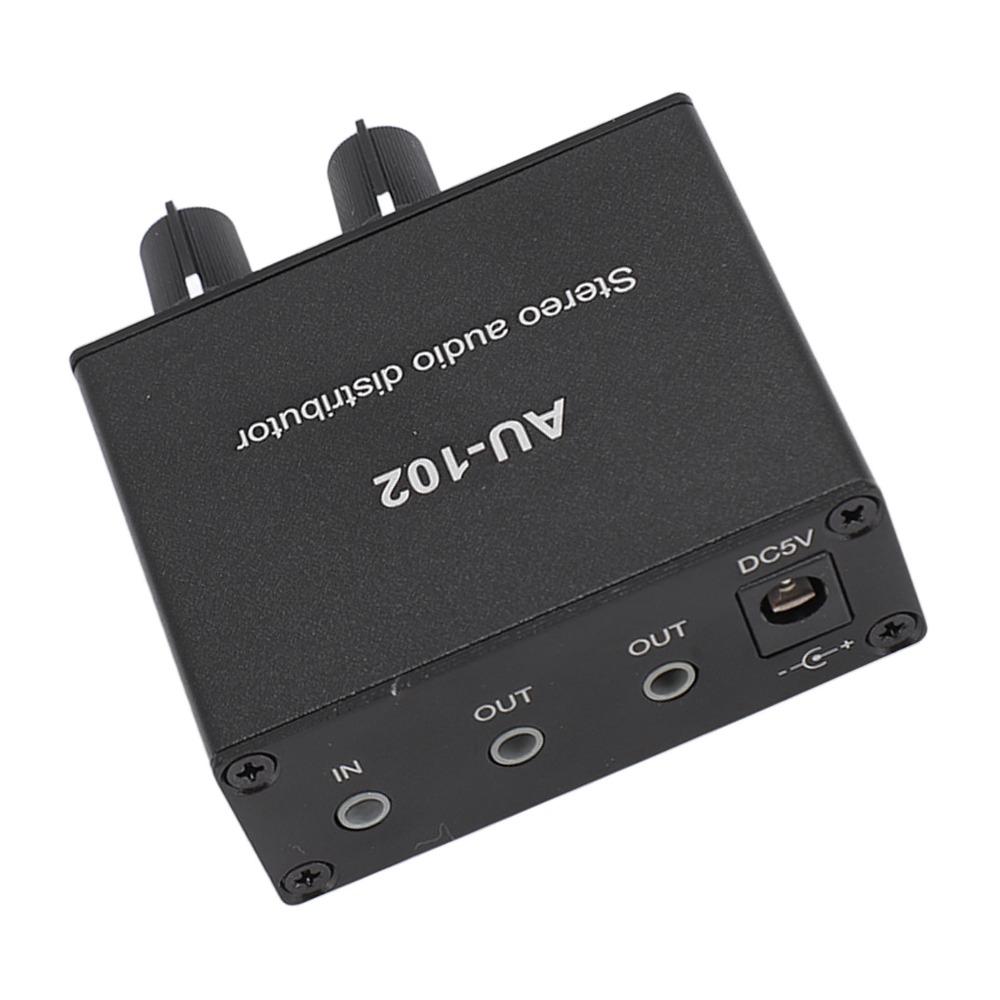 3.5mm 2 Channel Sound Amplifier 1 Input 2 Output Sound Preamplifier  DIY Audio Equipment