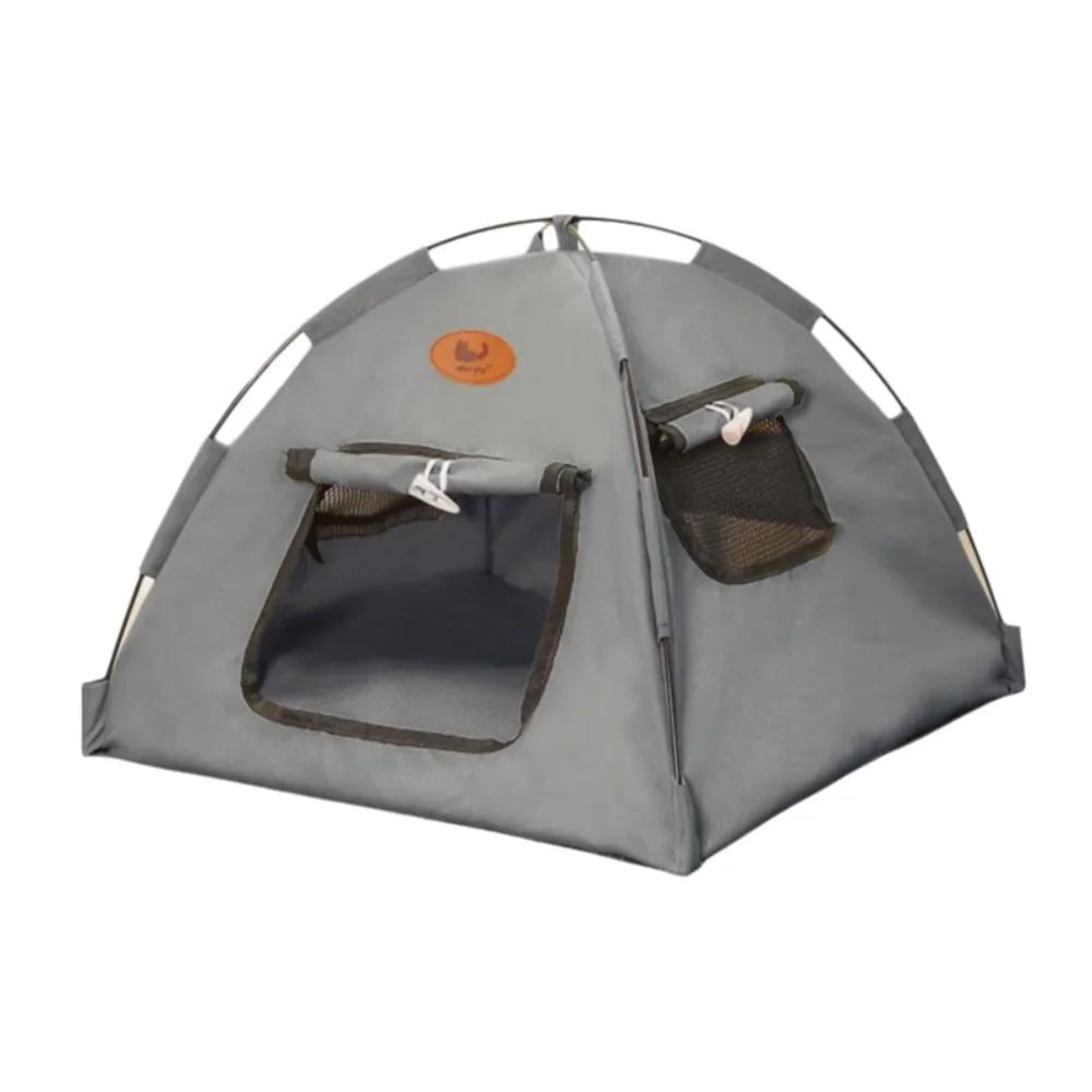 Tragbares faltbares Haustier-Katzenzelt Geschlossenes Design Atmungsaktives Katzen-Schlafhaus Große stabile Haustierhütte für den Innenbereich