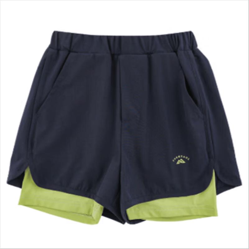 Kids' Girls' Fake Two-Piece Anti-Chafe Breathable Shorts