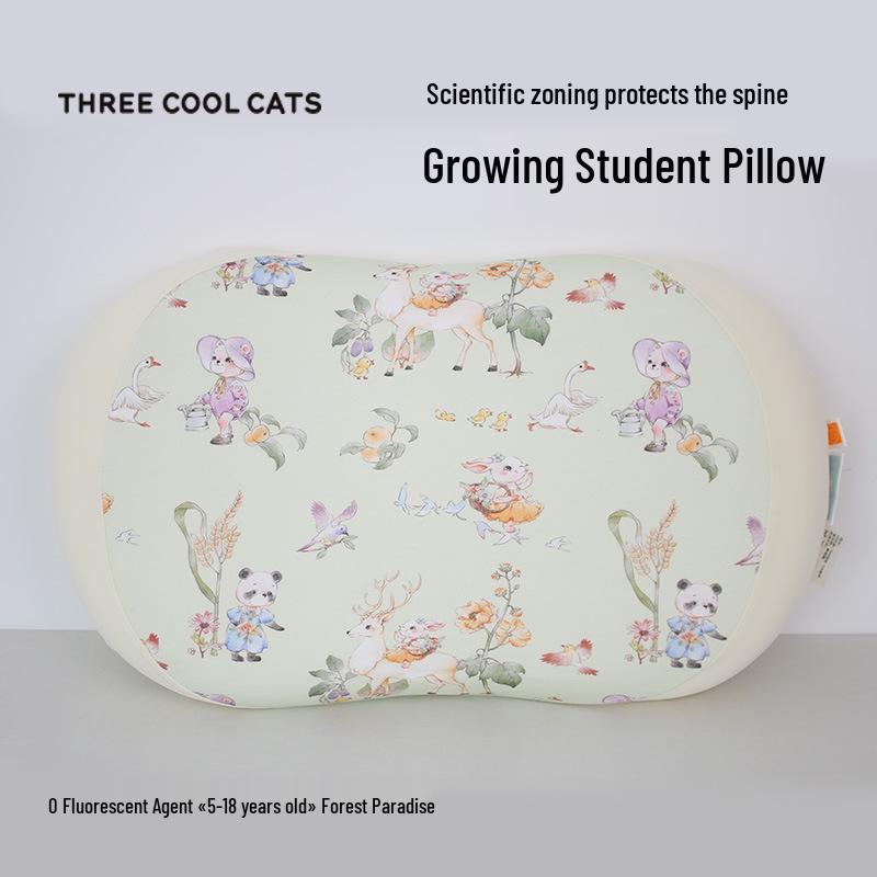 

Three Cool Cats Kids Memory Foam Pillow for Ages 3-12 6/7 cm Height
