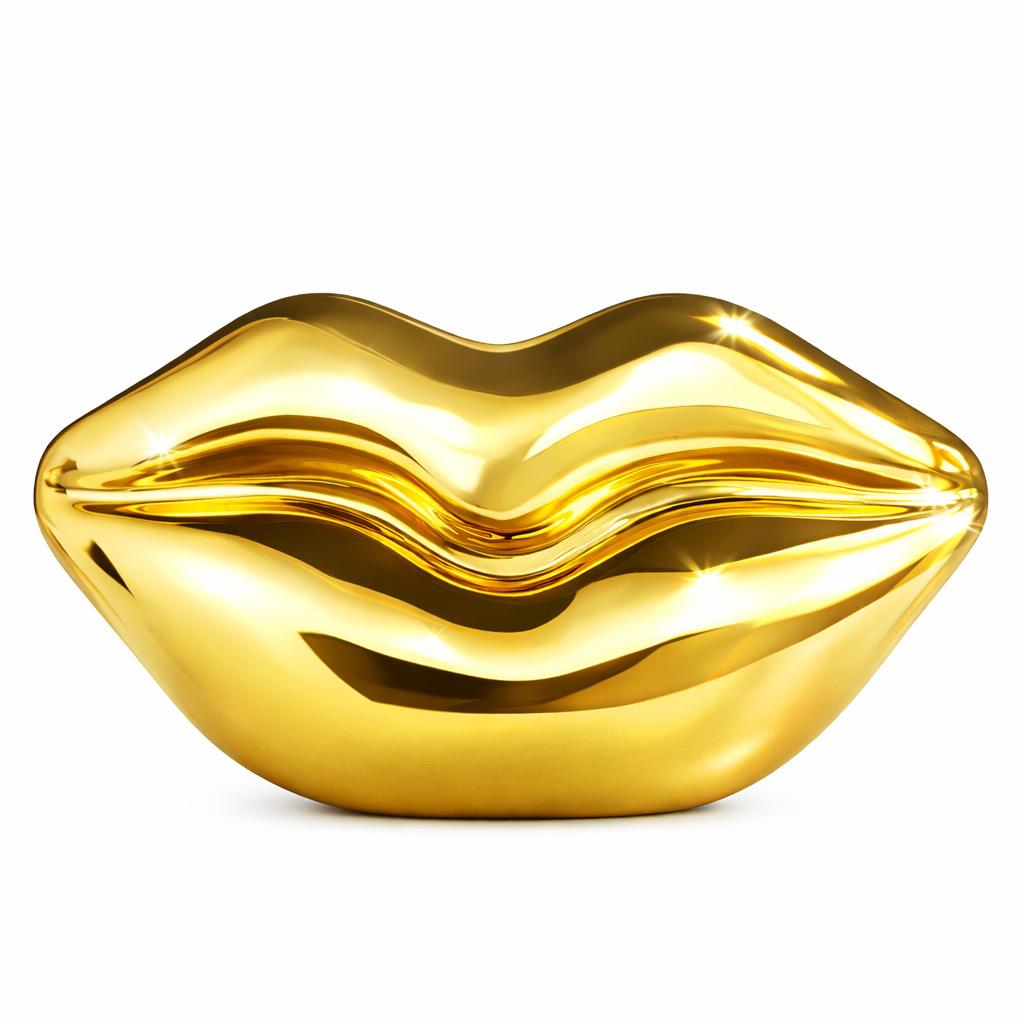 Lip Electroplating Styling Clutch Bag Chain Fashion Personality Celebrity Dinner