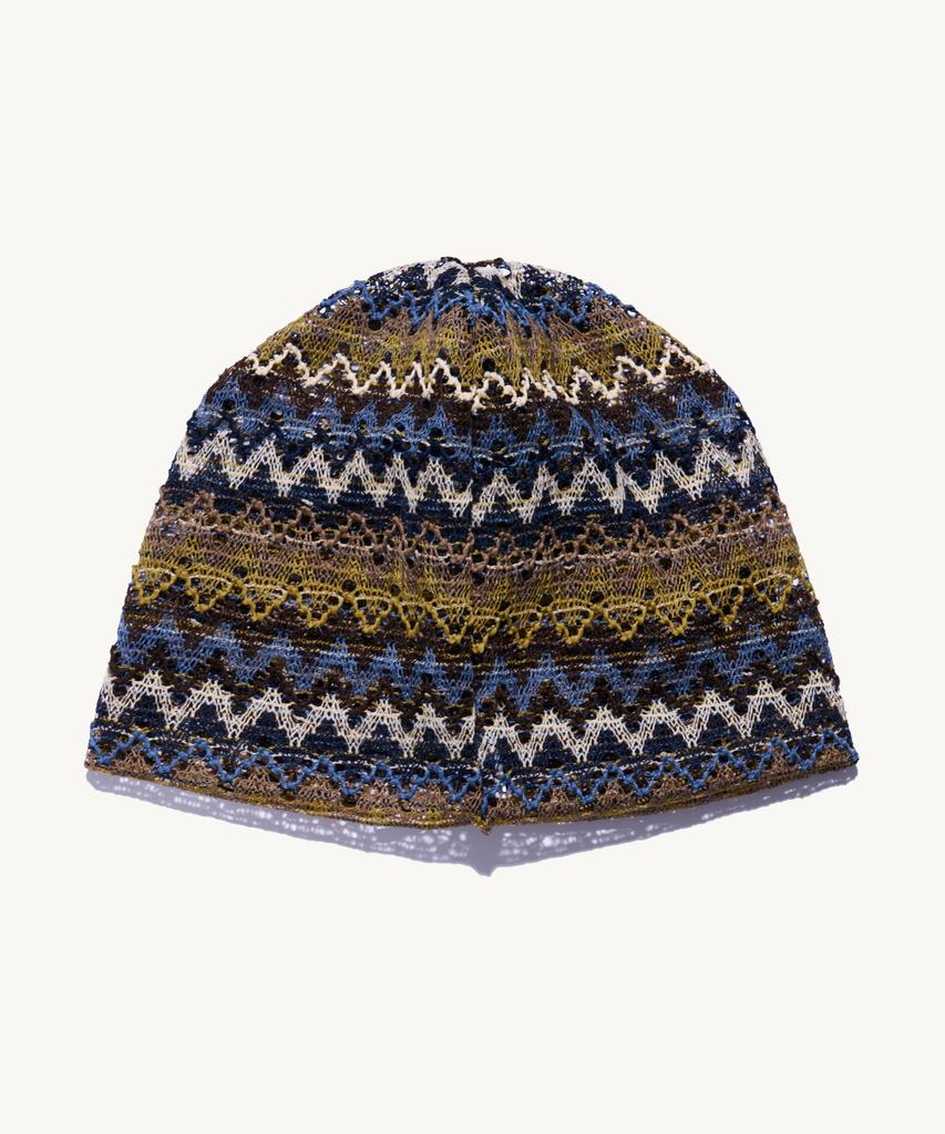 NOT NEW Summer Nn Label Pattern Beanie Blue