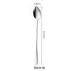 1010 Stainless Steel Dessert Spoon - Thick, Round, Mirror-Finish 304 Stainless Steel Tableware