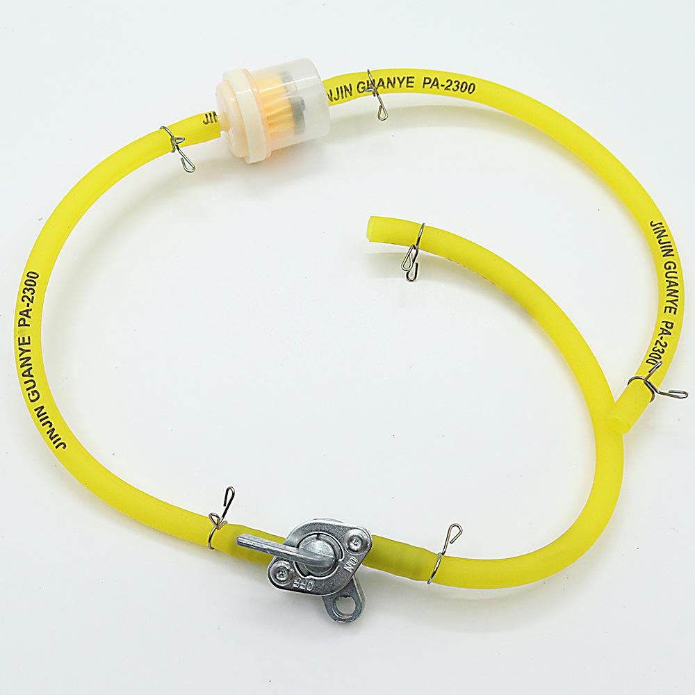 

Motorcycle Fuel Filter Oil Cup with Oil Tube Compatible with Various Small Engines and Motorcycles Fuel System Components Replacement Part One Size жовтий