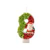 Christmas Happy Birthday Candles For Cakes Decorating Supplies Unscented Number Candles Cake Topper Decorations