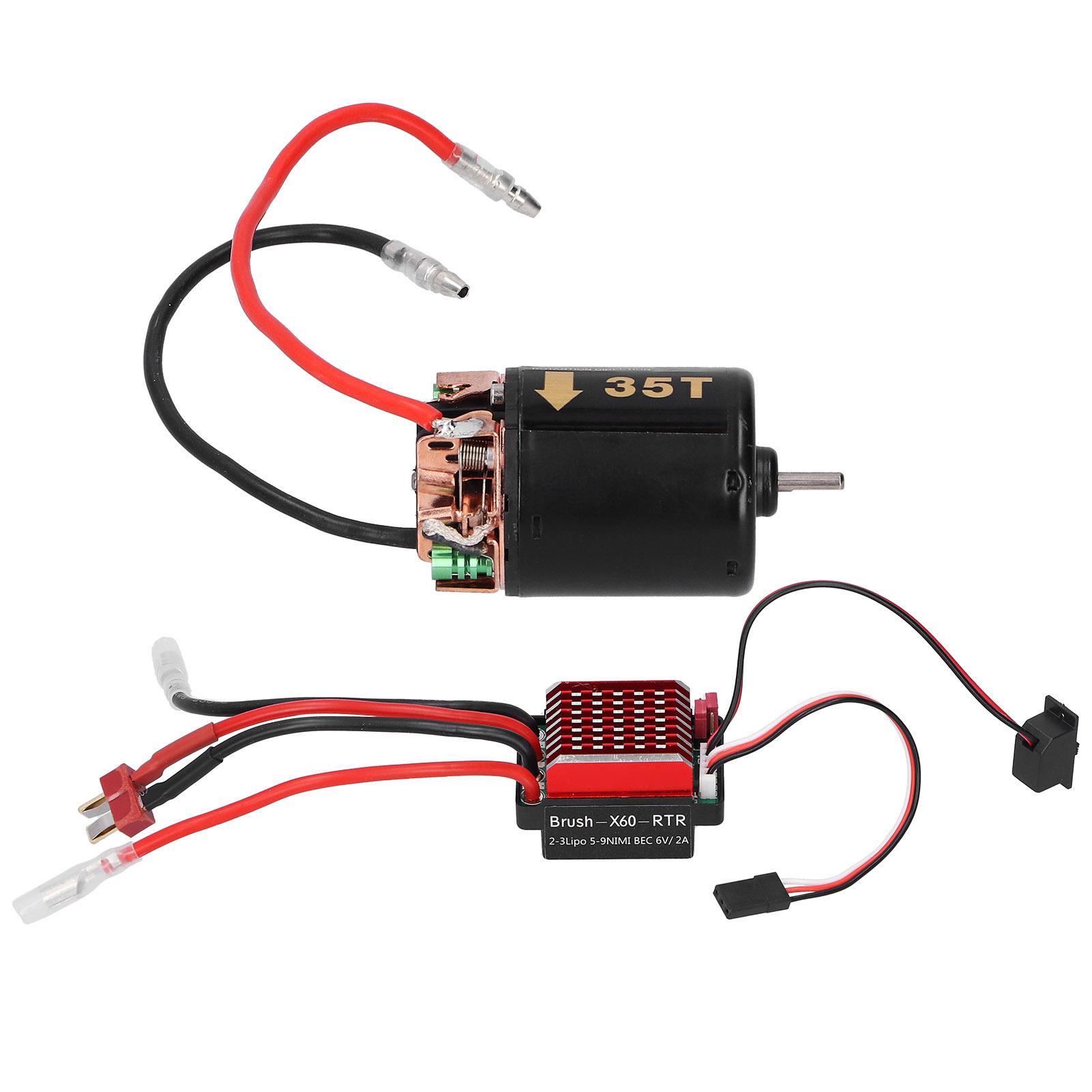 

540 Колекторний двигун 360A ESC з T-роз ємом Аксесуар Підходить для tamiya 110 Модель радіокерованої машини 35T